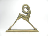 Vintage Brass Big Horn Ram Figurine Sculpture