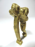 Antique Brass Figural Nutcracker Pillory Medieval Guillotine
