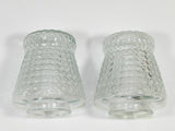 Vintage Pair Of Glass Light Globes