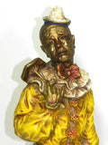 Vintage Universal Statuary Large Clown Statue 1966 Pair