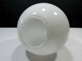 Vintage Rimless White Glass Globe