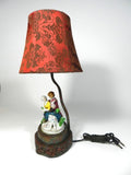 Antique Porcelain Figural Lamp
