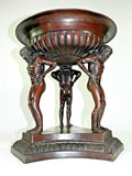 Jardiniere Bronze Planter Centerpiece Fruit Bowl Figural Tazza