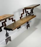 Southwestern Furniture Wood Metal Shelf