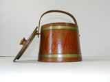 Vintage Wood Cookie Jar Firkin Sugar Bucket
