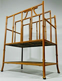 Vintage Bamboo Rattan Magazine Rack