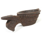 Antique Old Wooden Hand Carved Opium Spice Garlic Kharal Grinder Tool