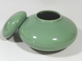 Jaru Ceramic Pottery Jar With Lid Jade Green