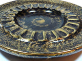 Vintage Round Ceramic Ashtray Hollywood Regency
