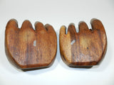 Buddha Wood Carved Hand Wooden Hands Pair