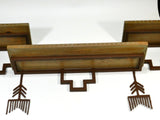 Southwestern Furniture Wood Metal Shelf
