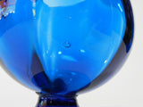Blenko Blue Art Glass Footed Bowl