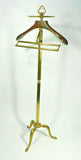 Vintage Brass Suit Valet Butler Stand Clothes Hanger