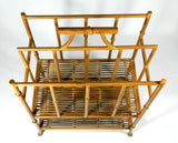 Vintage Bamboo Rattan Magazine Rack