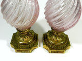 Pair of Vintage Murano Art Glass Lamps