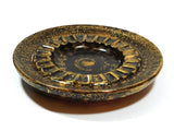 Vintage Round Ceramic Ashtray Hollywood Regency