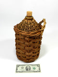 Antique Demijohn Crock Jug With Wicker Cage