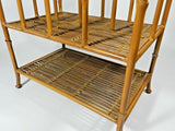 Vintage Bamboo Rattan Magazine Rack