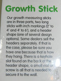 Growth Chart Sports Measuring Stick