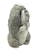 Lou Rankin Dog Sculpture Concrete Cement Signed 1994