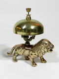 Antique Brass Bell Camel Elephant Lion Hotel Desk Service Bell