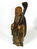 Hand Carved Chinese Wise Men Lot Of 3