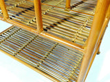 Vintage Bamboo Rattan Magazine Rack