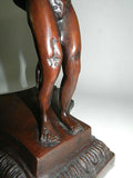 Jardiniere Bronze Planter Centerpiece Fruit Bowl Figural Tazza