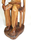 Man Sculpture Wood Wooden Hand Carved