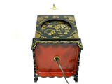 Vintage Asian Black Lacquer Lamp