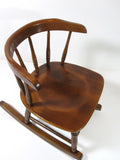 Antique Childs Wood Rocking Chair Mission Arts & Craft