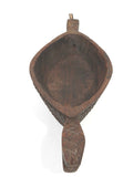 Antique Old Wooden Hand Carved Opium Spice Garlic Kharal Grinder Tool