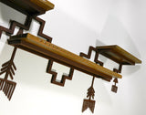 Southwestern Furniture Wood Metal Shelf