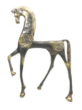 Vintage Frederick Weinberg Brass Horse Ancient Greece Design Etruscan Dancing Arabian Prancing Horses Cast Bronze Sculpture Western Decor Mid Century Modern