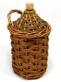 Antique Demijohn Crock Jug Wicker Cage And Handle Natural Patina Moonshine Beer Vintage Demi John Bottle Barware Man Cave Movie Prop Collectible Collectable
