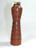 Antique Vintage Table Lighter Stamped Parker Handmade Denmark Mid Century Modern Modernism Danish Wood Wooden Teak Lighters Smokers Den Man Cave Office Decor 