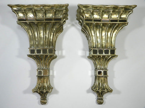 Architectural Corbels Garden Decor Mirrored Wall Decor Pair Large Exterior Interior Wood Work Rustic Fireplace Polyurethane Corbel Brackets Salvage Handmade
